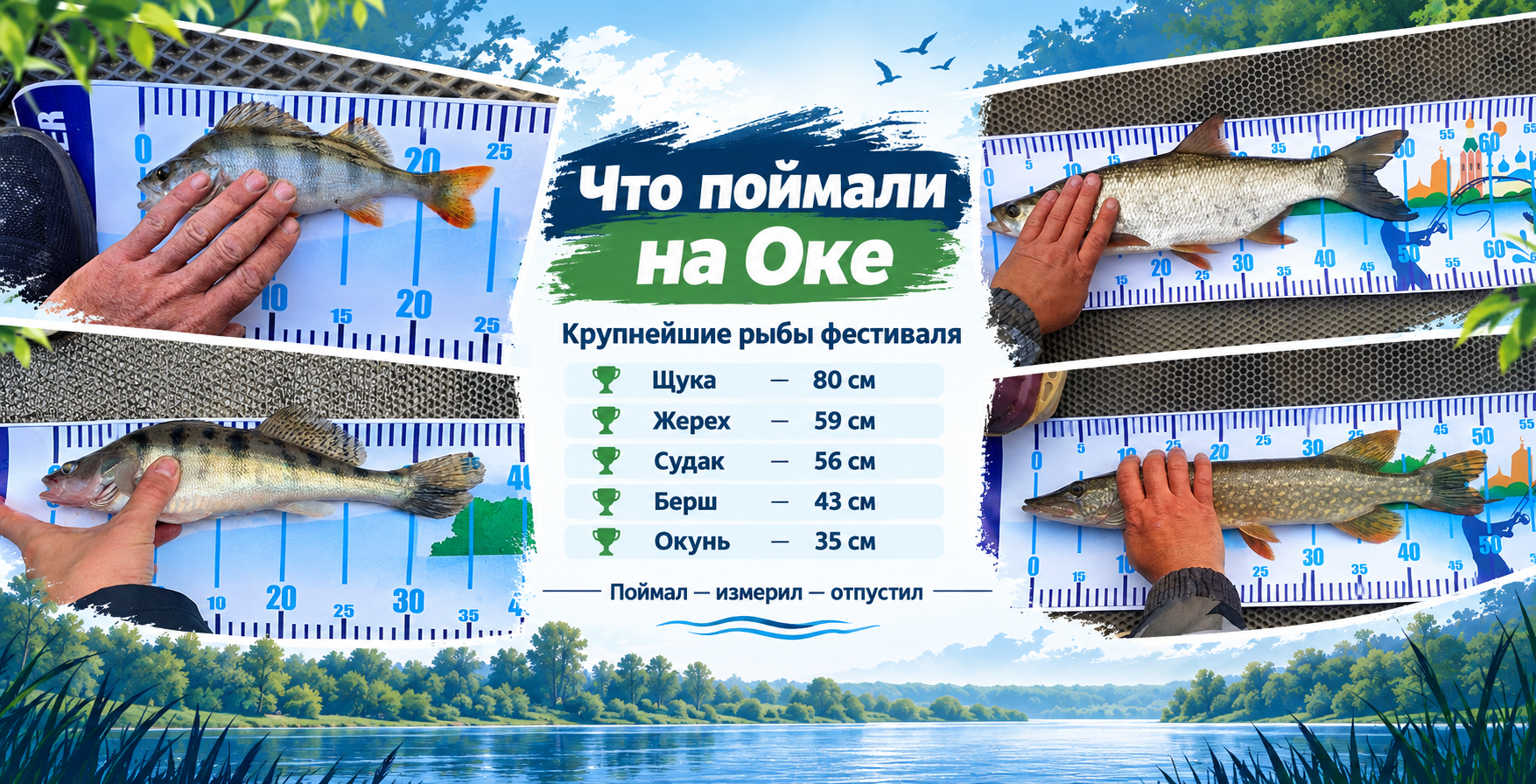 Что поймали спортсмены